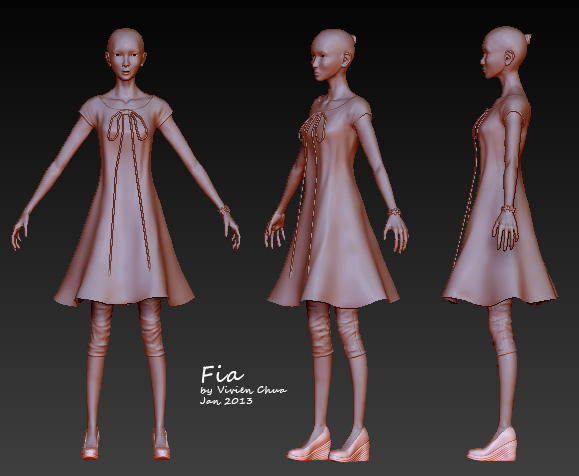 Character Model – Fia (Past)